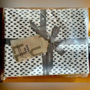 West Elm organic full size sheet set